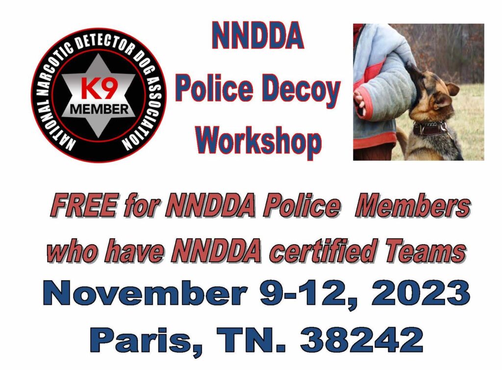 Police Decoy National Narcotic Detector Dog Association